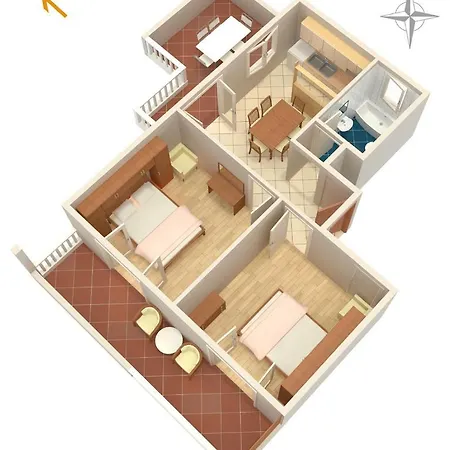 By The Sea Simuni, Pag - 236 Appartement